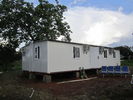 China Modular Portable Emergency Shelter , Foldable Prefabricated Homes / Corrugated Tiles factory