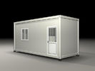 Earthquake Resist Movable Shipping Prefab Container Homes With Solar Panel System